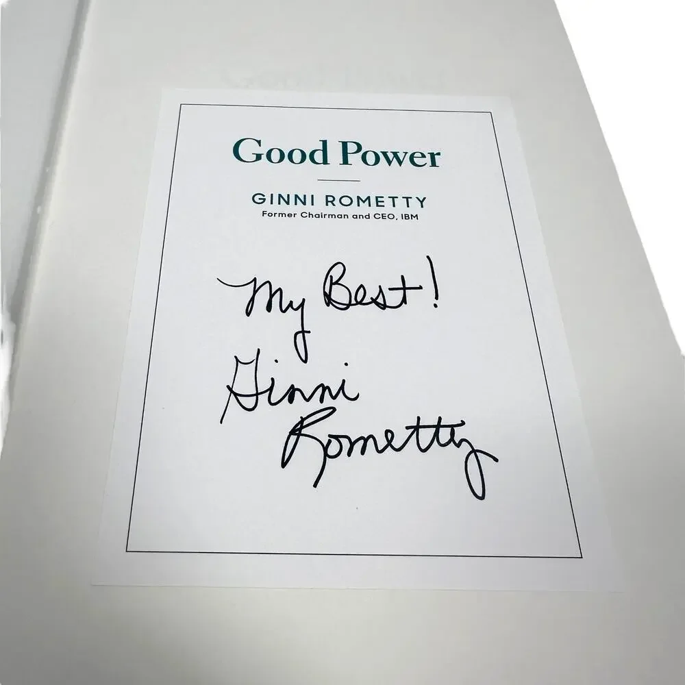 Good‎ Power Leading Positive Change Ginni Rometty Signed 1st Edition Autographed